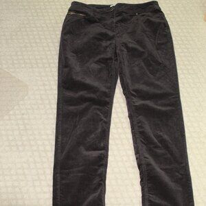 Chico’s Women’s Size Small Corduroy Straight Leg Pants Black Chico's Size .5